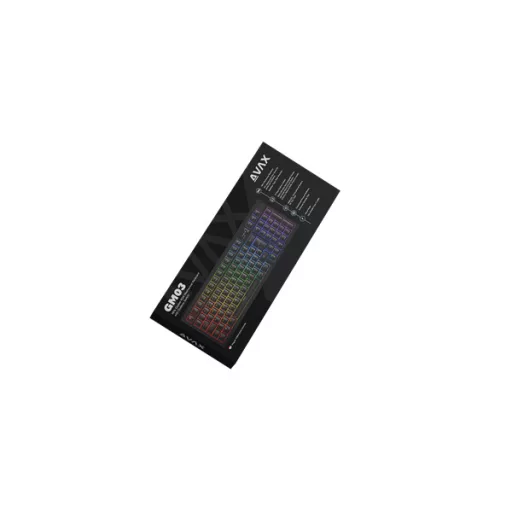 AVAX Vezetékes Billentyűzet GM03 USB, Fekete, Mechanikus, Red Switch, HUN