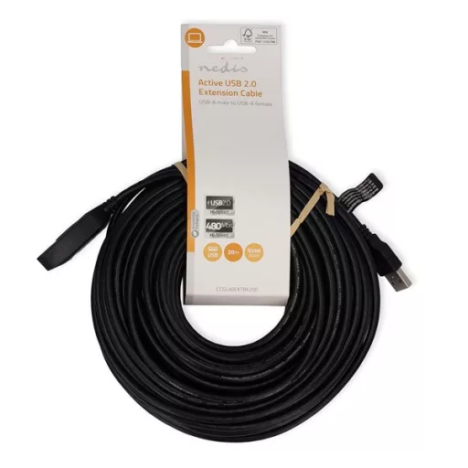 Nedis CCCGL60EXTBK200 aktív USB hosszabító, 20m