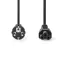 Nedis CEGL10130BK20 notebook / laptop tápkábel IEC-320-C5, 3 x 0.75 mm, hossz 2m