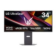   LG ívelt gaming monitor 34" 34G600A-B, 3440x1440, 21:9, 300cd/m2, 5ms, HDMIx2/Displayport, 160Hz