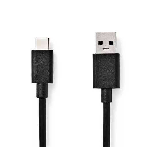 Nedis CCGW61600BK10 USB 3.2 Gen 1, USB-A dugó - USB-C (USB C) dugó kábel, 60W, 1m