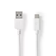   Nedis CCGW61600WT10 USB 3.2 Gen 1, USB-A dugó - USB-C (USB C) dugó kábel, 60W, 1m