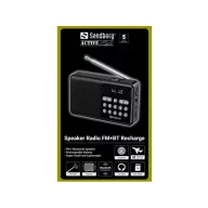   SANDBERG Speaker Radio FM + BT recharge, MP3 playable from USB or TF-Card, Super Small, 5 év garancia