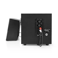   Nedis GSPR10021BK aktív gamer hangszóró 2.1, USB tápellátás, 3,5 mm jack, 30 W, Hangerőszabályozó
