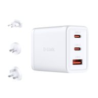 D-LINK Hálózati Adapter 65W GAN 2xUSB-C + 1xUSB, DCP-651