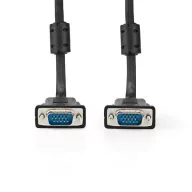   Nedis CCGL59000BK100, VGA kábel, VGA dugó - dugó, Maximális felbontás: 1280x768, hossz: 10m