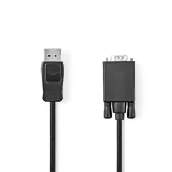Nedis CCGL37301BK20 VGA -  Displayport kábel 1080p, 2m