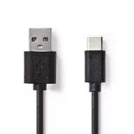   Nedis CCGL60601BK10 USB A - USB C (USB-C) kábel, 5W, hossz 1m
