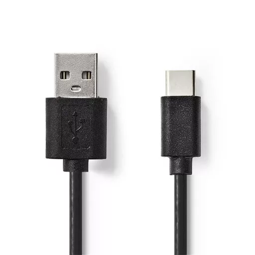 Nedis CCGL60601BK10 USB A - USB C (USB-C) kábel, 5W, hossz 1m