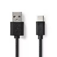   Nedis CCGL60601BK20 USB A - USB C (USB-C) kábel, 5W, hossz 2m