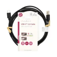   Nedis CCGL60601BK20 USB A - USB C (USB-C) kábel, 5W, hossz 2m