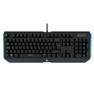   AVAX Vezetékes Billentyűzet FS01 USB, Fekete, Mechanikus, Red Switch, HUN