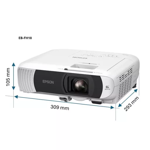 EPSON Projektor - EB-FH18 (3LCD, 1920x1080 (Full HD), 16:9,  4100 AL, 16 000:1, 2xHDMI/USB/WiFi/Apple AirPlay 2)