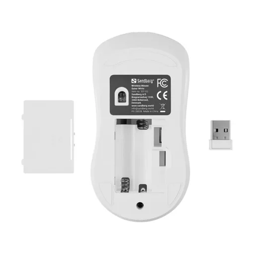 SANDBERG Egér, Wireless Mouse, fehér