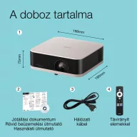   EPSON Projektor - Lifestudio Pop – EF-61R Rózsakvarc (3LCD, 1920x1080, 16:9, 700 AL, 5 000 000:1, HDMI/USB/WiFi)