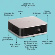   EPSON Projektor - Lifestudio Pop – EF-61R Rózsakvarc (3LCD, 1920x1080, 16:9, 700 AL, 5 000 000:1, HDMI/USB/WiFi)