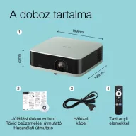   EPSON Projektor - Lifestudio Pop – EF-61G Jégzöld (3LCD, 1920x1080, 16:9, 700 AL, 5 000 000:1, HDMI/USB/WiFi)