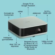   EPSON Projektor - Lifestudio Pop – EF-61G Jégzöld (3LCD, 1920x1080, 16:9, 700 AL, 5 000 000:1, HDMI/USB/WiFi)
