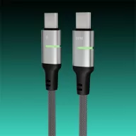   AVAX Töltőkábel, USB-C - USB-C, Fonott, 60W, 3 méter, fekete