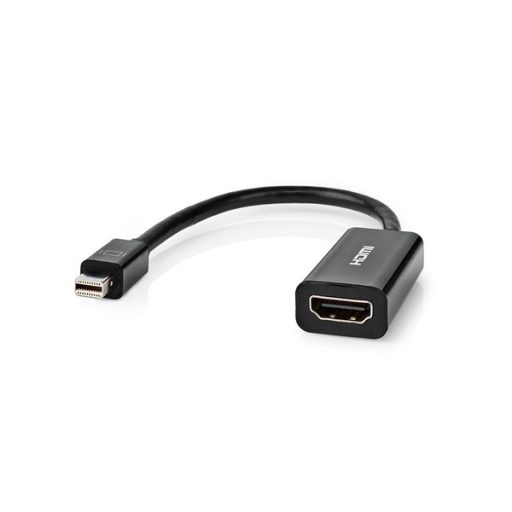 Nedis adapter kábel CCGT37650BK02 mini displayport 1.2 dugó - HDMI aljzat, 0,20m