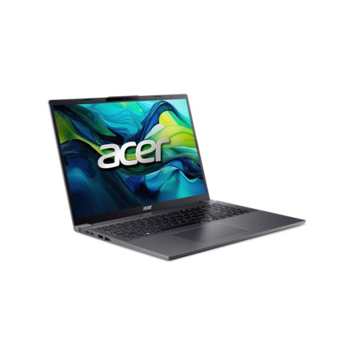 ACER Aspire A16-71M-77CC, 16" WUXGA, Intel Core Ultra 7 155H, 16GB, 1TB SSD, UMA, DOS, acélszürke