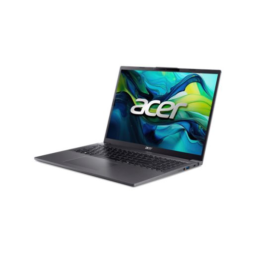 ACER Aspire A16-71M-77CC, 16" WUXGA, Intel Core Ultra 7 155H, 16GB, 1TB SSD, UMA, DOS, acélszürke