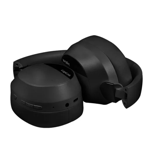 LOGILINK BT 6.0 Sound Wave Headset, ANC, 3.5 mm AUX, 15-hour battery life, Black