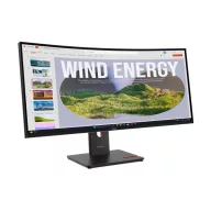   LENOVO Monitor - ThinkVision T34WD-40, 34" WQHD 3440x1440 VA, 21:9, 3000:1, 300cd/m2, 4ms, USB A-C, DP, HDMI, RJ45