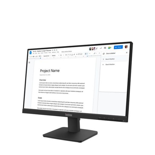 LENOVO Monitor - ThinkVision S22-4e, 21.5" FHD 1920x1080 IPS, 16:9, 1300:1, 250cd/m2, 4ms, HDMI, VGA