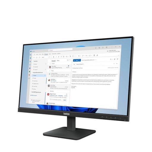 LENOVO Monitor - ThinkVision S24-4e, 23.8" FHD 1920x1080 IPS, 16:9, 1300:1, 250cd/m2, 4ms, HDMI, VGA