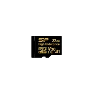   SILICON POWER Memóriakártya MicroSDHC 32GB CL10 UHS-I U3 V30 A1, Golden Series High Endurance