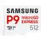 SAMSUNG MB-MK512T/WW P9 Express microSD memóriakártya, 512GB