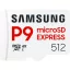 SAMSUNG MB-MK512T/WW P9 Express microSD memóriakártya, 512GB