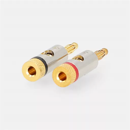 Nedis Profigold CATB26900GD aranyozott fém banándugó, 2db/csomag