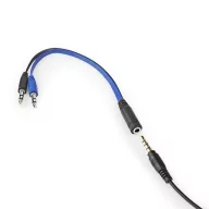   Nedis GCK51110BKUS gamer 5 az 1-ben készlet, Angol Billentyűzet, Headset, Egér, Egérpad és adapter kábel, QWERTY