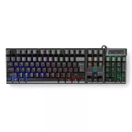   Nedis GCK51110BKUS gamer 5 az 1-ben készlet, Angol Billentyűzet, Headset, Egér, Egérpad és adapter kábel, QWERTY