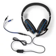   Nedis GCK51110BKUS gamer 5 az 1-ben készlet, Angol Billentyűzet, Headset, Egér, Egérpad és adapter kábel, QWERTY