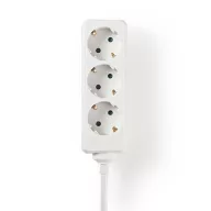   Nedis EXSO315F1WTB földelt 3 aljzatos elosztó, 1,5m, H05VV-F 3G1,5mm2, 3680 W | 16 A