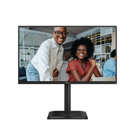 AOC IPS monitor 23,8" 24E4U 1920x1080,16:9, 300cd/m2, 4ms, VGA/HDMI/DisplayPort/4xUSB, hangszóró, 120 Hz, áll.mag.,pivot