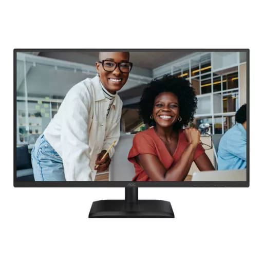 AOC IPS monitor 27" Q27E4U 2560x1440, 16:9, 350cd/m2, 4ms, HDMI/DisplayPort/4xUSB, hangszóró, 120 Hz, áll.mag., pivot