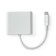   Nedis CCGB64770WT01 USB-C multiport adapter, USB C dugó - HDMI/ USB-A / USB-C aljzat, 5 Gbps