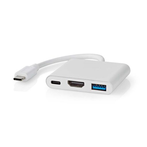 Nedis CCGB64770WT01 USB-C multiport adapter, USB C dugó - HDMI/ USB-A / USB-C aljzat, 5 Gbps
