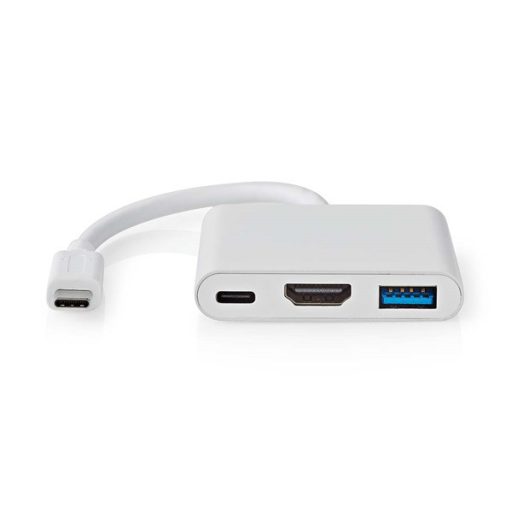 Nedis CCGB64770WT01 USB-C multiport adapter, USB C dugó - HDMI/ USB-A / USB-C aljzat, 5 Gbps