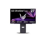   LG Gaming 280Hz OLED monitor 27" 27GX700A, 2560x1440, 16:9, 335cd/m2, 0,03ms, DisplayPort/2xHDMI/3xUSB, áll.mag.,Pivot