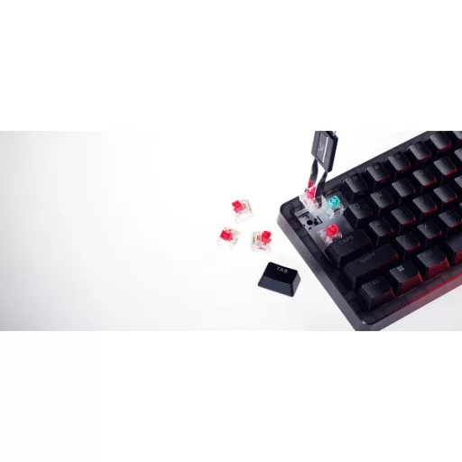 HP HYPERX vezetékes mechanikus gaming billentyűzet Origins 2 65 RGB - brit lokalizáció