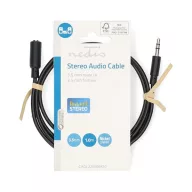   Nedis CAGL22050BK10 3,5mm sztereo jack hosszabító kábel, 1m
