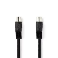   Nedis CAGL20000BK20 DIN audio kábel, DIN 5 tűs dugó, Nikkelezett, 2m