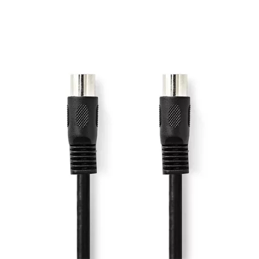 Nedis CAGL20000BK20 DIN audio kábel, DIN 5 tűs dugó, Nikkelezett, 2m