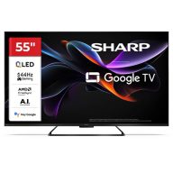   SHARP 55HR7265E 55"/139cm 4K UHD QLED Google TV, 144 Hz, 3840x2160, 4xHDMI/2xUSB