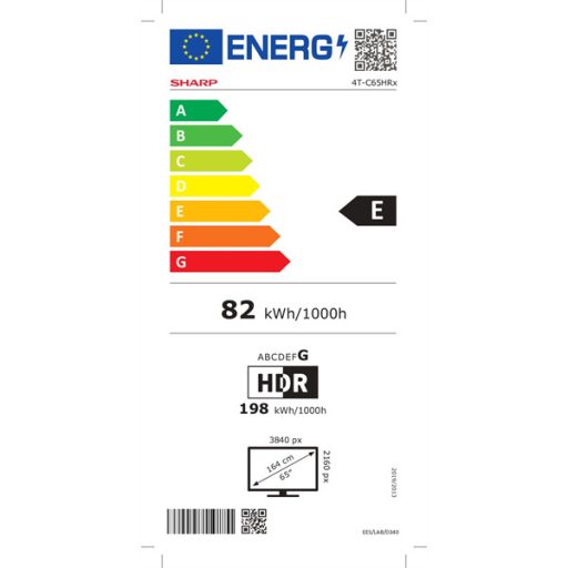 SHARP 65HR7265E 65"/164cm 4K UHD QLED Google TV, 144 Hz, 3840x2160, 4xHDMI/2xUSB